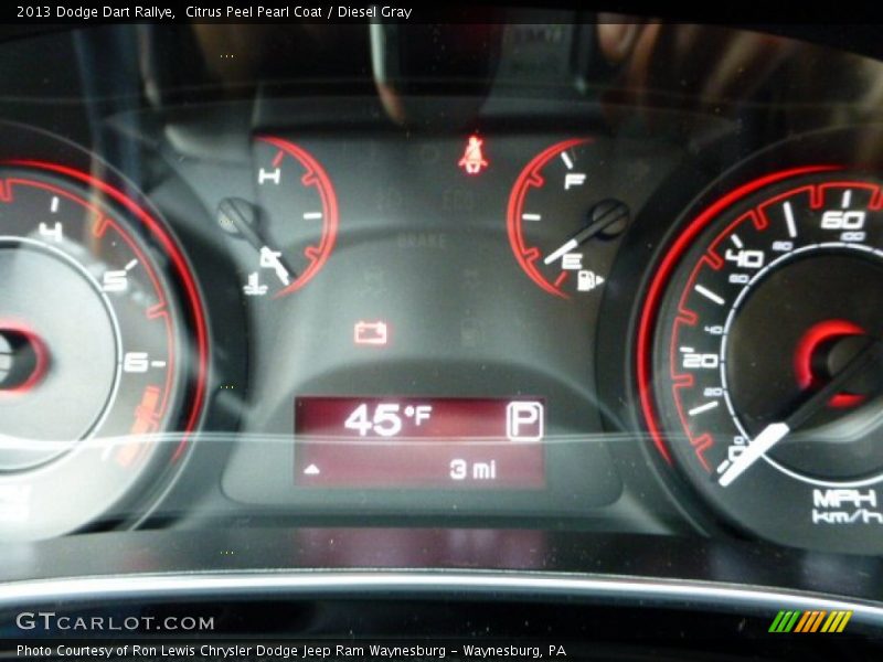 Citrus Peel Pearl Coat / Diesel Gray 2013 Dodge Dart Rallye