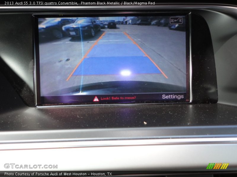 Phantom Black Metallic / Black/Magma Red 2013 Audi S5 3.0 TFSI quattro Convertible