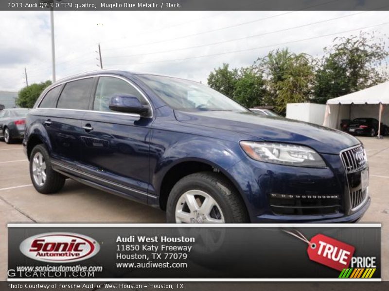 Mugello Blue Metallic / Black 2013 Audi Q7 3.0 TFSI quattro