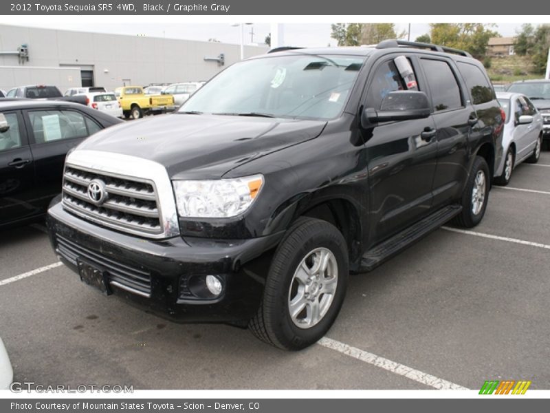 Black / Graphite Gray 2012 Toyota Sequoia SR5 4WD