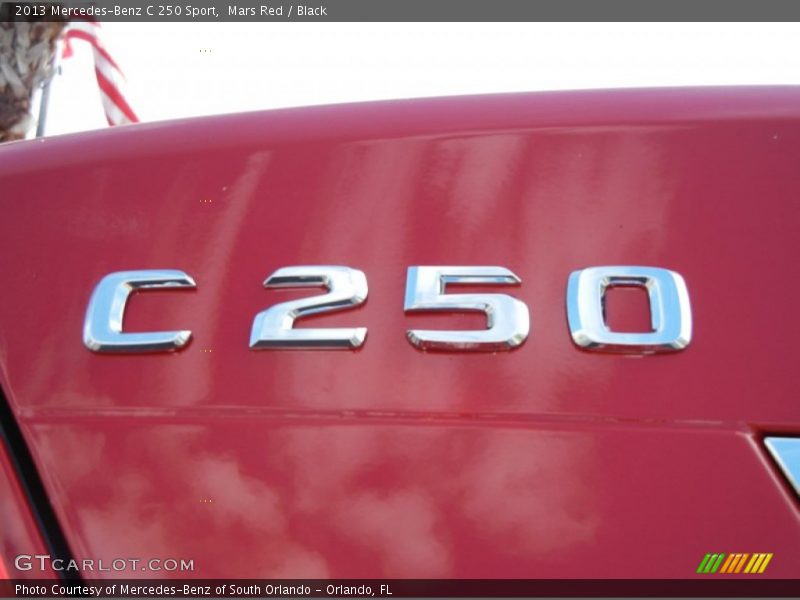 Mars Red / Black 2013 Mercedes-Benz C 250 Sport