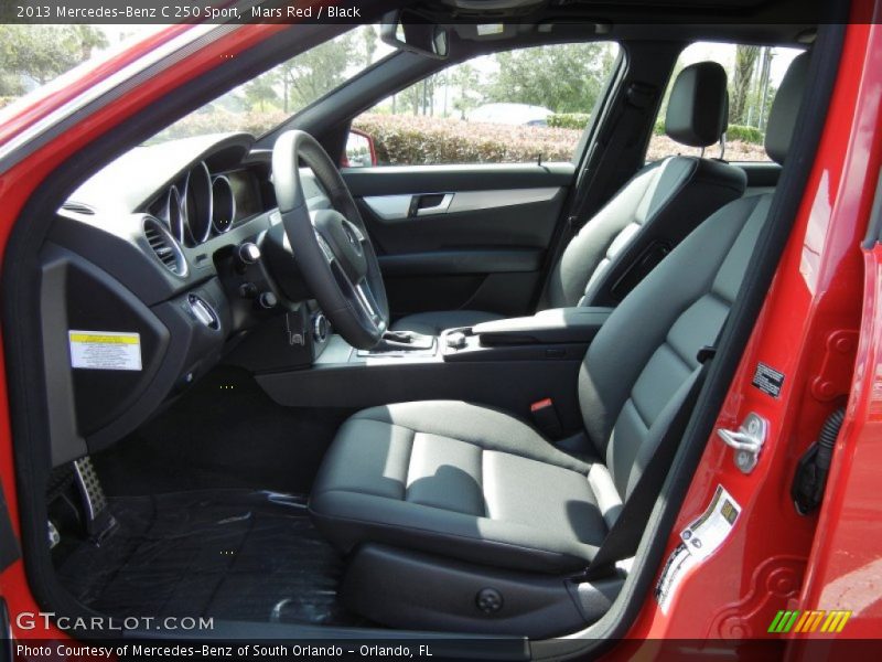 Mars Red / Black 2013 Mercedes-Benz C 250 Sport
