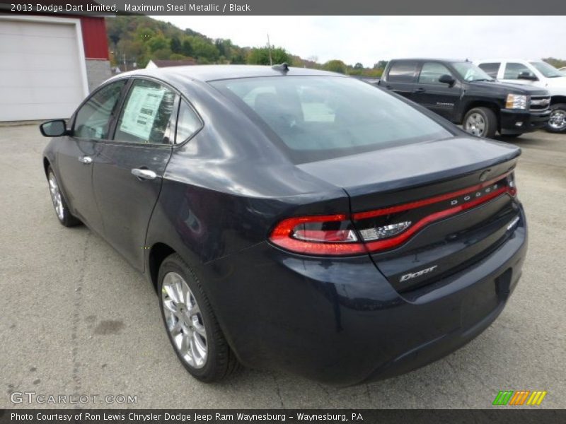 Maximum Steel Metallic / Black 2013 Dodge Dart Limited