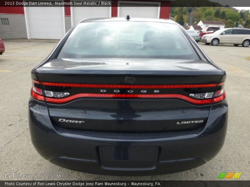 Maximum Steel Metallic / Black 2013 Dodge Dart Limited