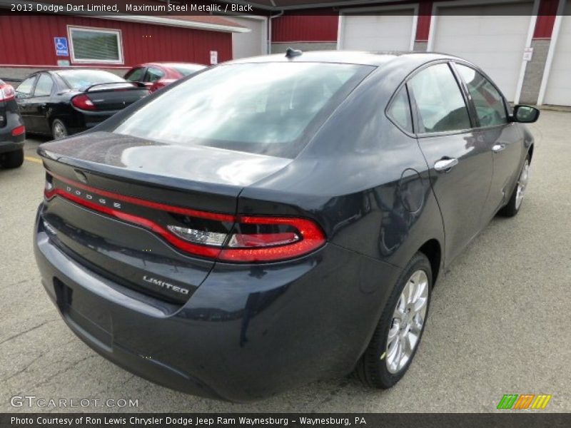 Maximum Steel Metallic / Black 2013 Dodge Dart Limited