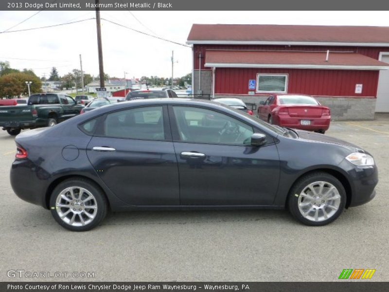 Maximum Steel Metallic / Black 2013 Dodge Dart Limited