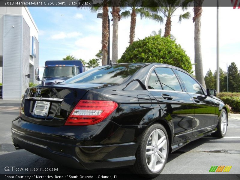 Black / Black 2013 Mercedes-Benz C 250 Sport