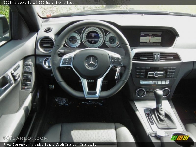 Black / Black 2013 Mercedes-Benz C 250 Sport