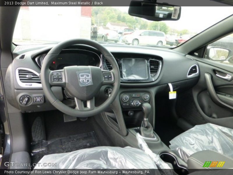 Maximum Steel Metallic / Black 2013 Dodge Dart Limited