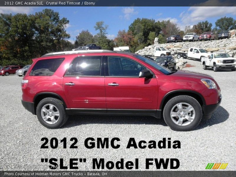 Crystal Red Tintcoat / Ebony 2012 GMC Acadia SLE