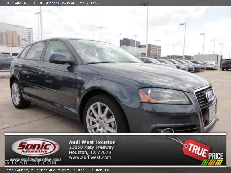 Meteor Gray Pearl Effect / Black 2013 Audi A3 2.0 TDI