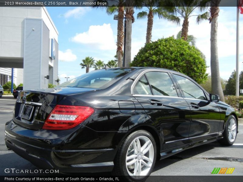 Black / Almond Beige 2013 Mercedes-Benz C 250 Sport
