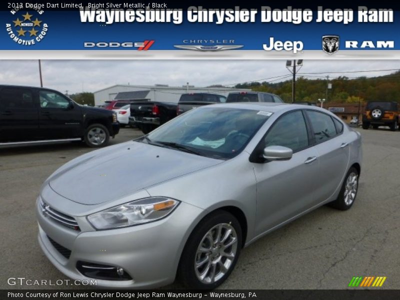 Bright Silver Metallic / Black 2013 Dodge Dart Limited