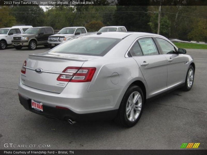 Ingot Silver Metallic / Charcoal Black 2013 Ford Taurus SEL