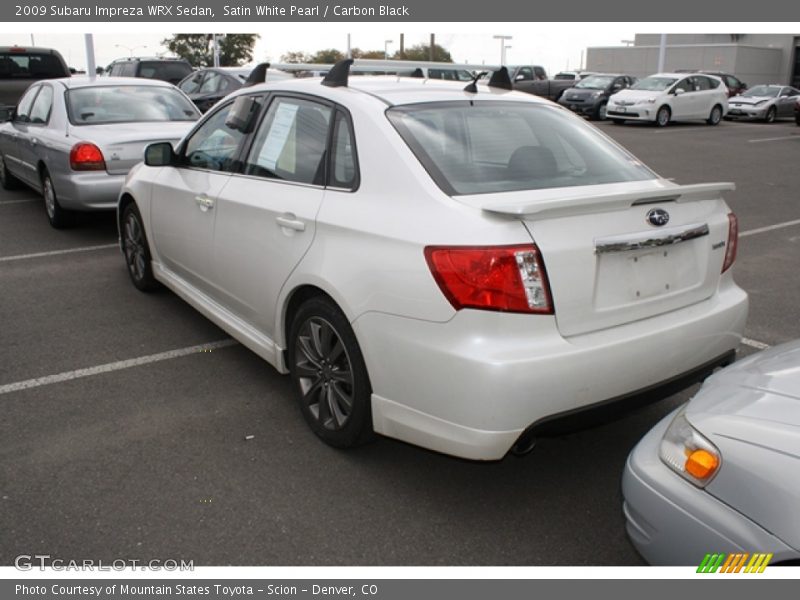 Satin White Pearl / Carbon Black 2009 Subaru Impreza WRX Sedan