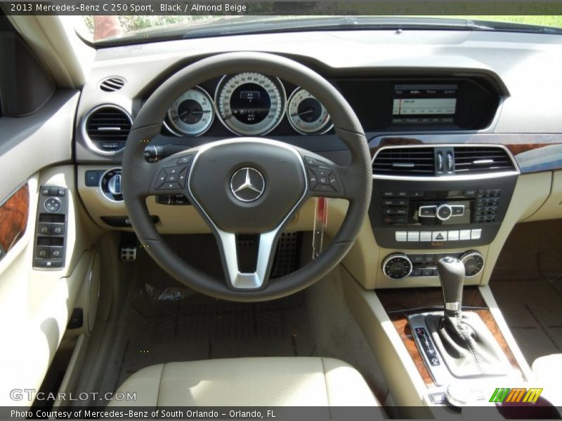 Black / Almond Beige 2013 Mercedes-Benz C 250 Sport