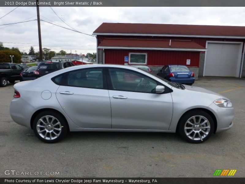 Bright Silver Metallic / Black 2013 Dodge Dart Limited