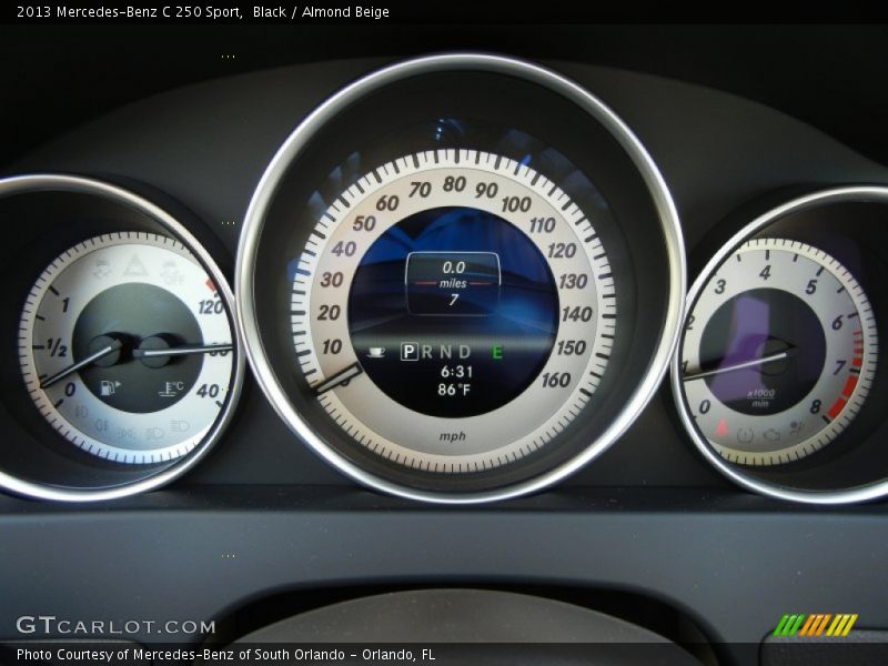 Black / Almond Beige 2013 Mercedes-Benz C 250 Sport