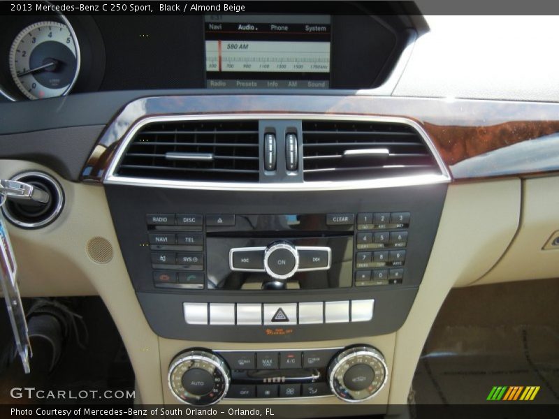 Black / Almond Beige 2013 Mercedes-Benz C 250 Sport