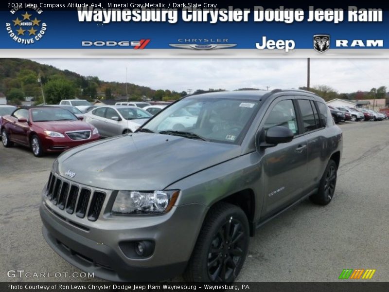 Mineral Gray Metallic / Dark Slate Gray 2012 Jeep Compass Altitude 4x4