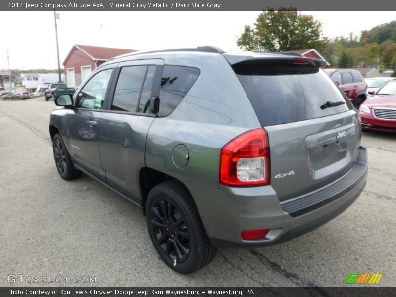Mineral Gray Metallic / Dark Slate Gray 2012 Jeep Compass Altitude 4x4