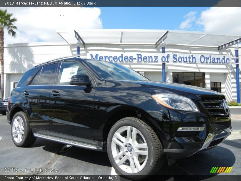 Black / Black 2013 Mercedes-Benz ML 350 4Matic