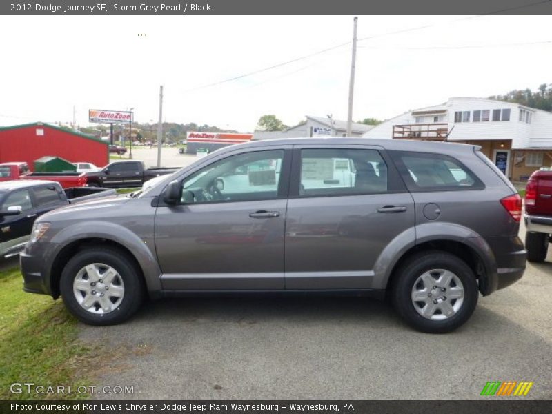 Storm Grey Pearl / Black 2012 Dodge Journey SE