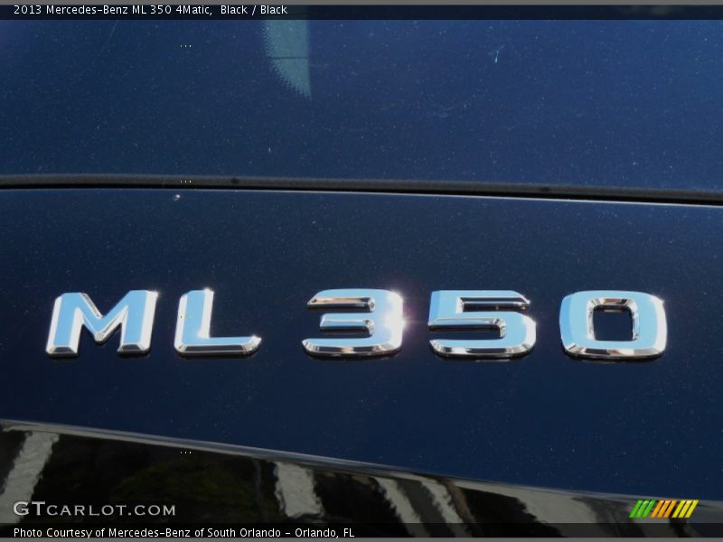 Black / Black 2013 Mercedes-Benz ML 350 4Matic