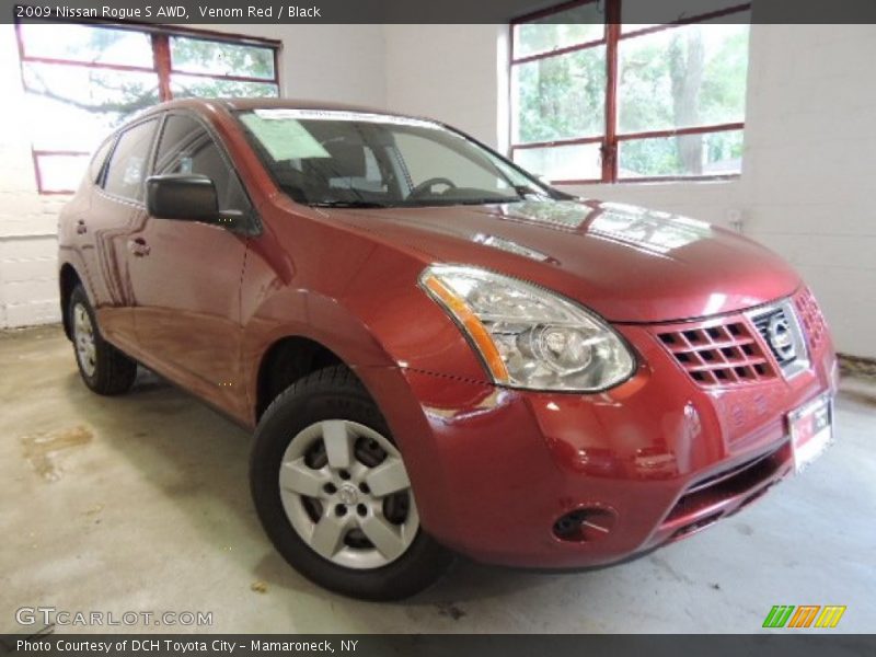 Venom Red / Black 2009 Nissan Rogue S AWD