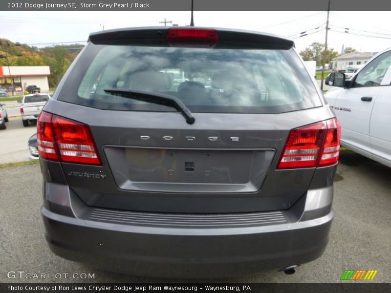 Storm Grey Pearl / Black 2012 Dodge Journey SE