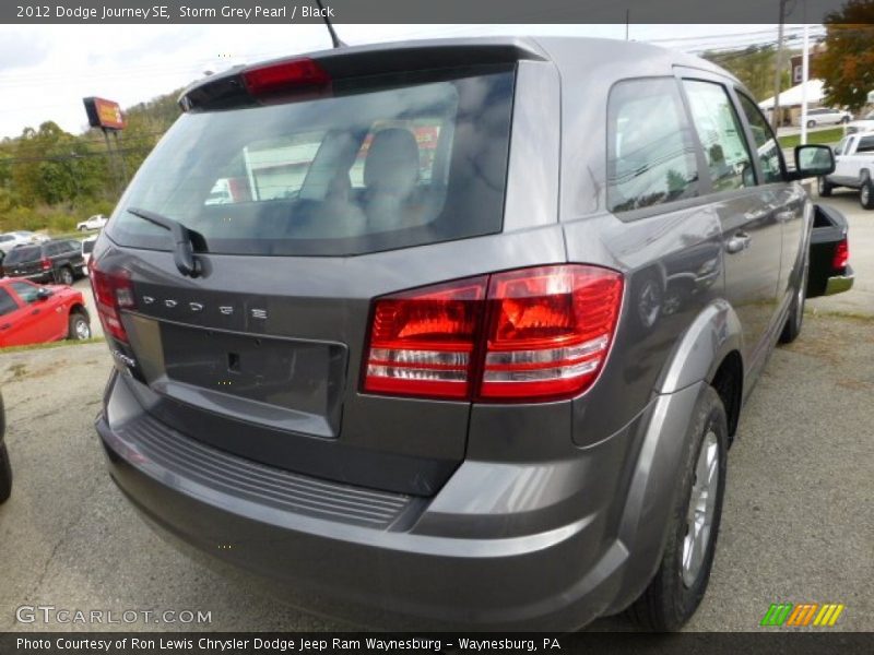 Storm Grey Pearl / Black 2012 Dodge Journey SE