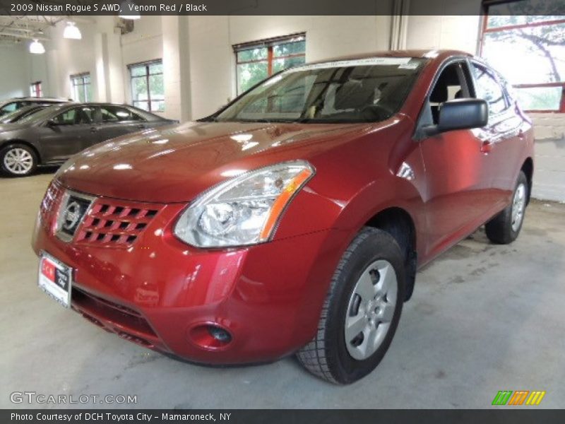 Venom Red / Black 2009 Nissan Rogue S AWD
