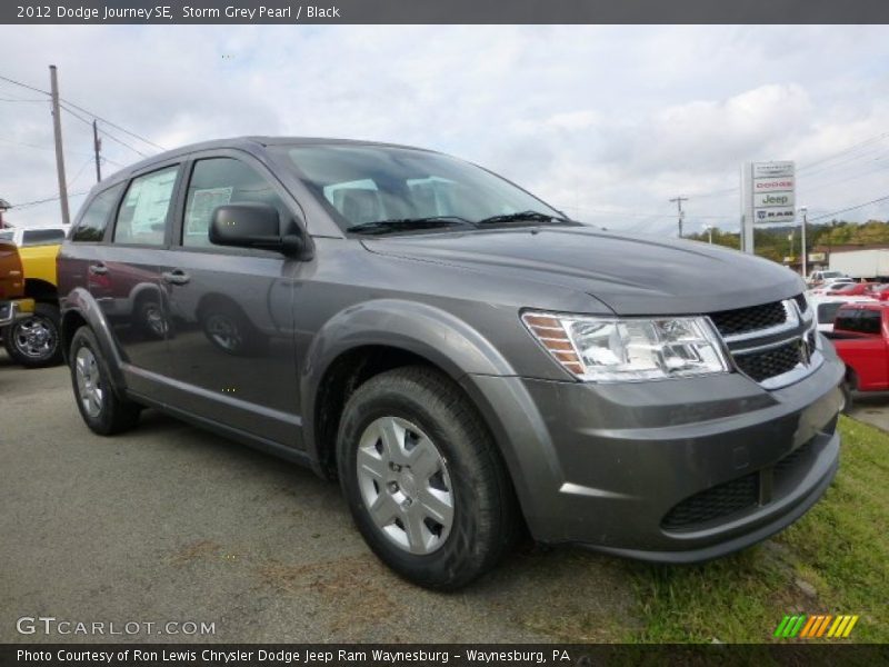 Storm Grey Pearl / Black 2012 Dodge Journey SE