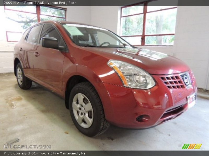 Venom Red / Black 2009 Nissan Rogue S AWD