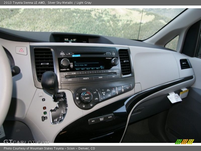 Silver Sky Metallic / Light Gray 2013 Toyota Sienna LE AWD