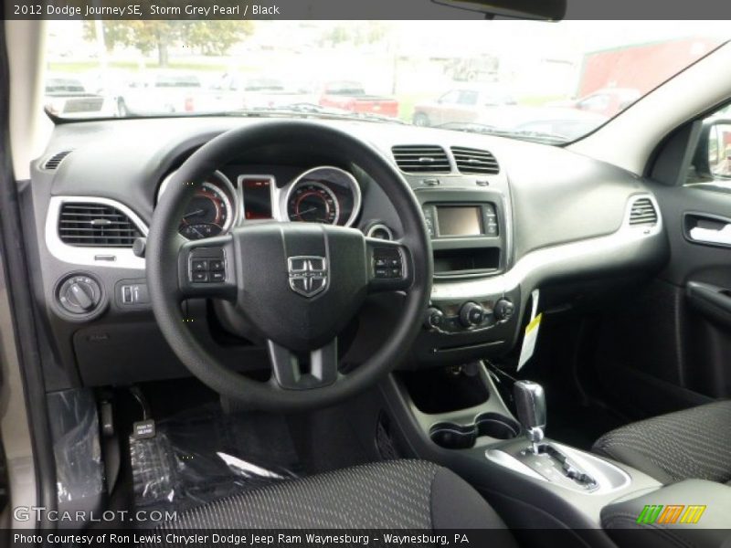 Storm Grey Pearl / Black 2012 Dodge Journey SE