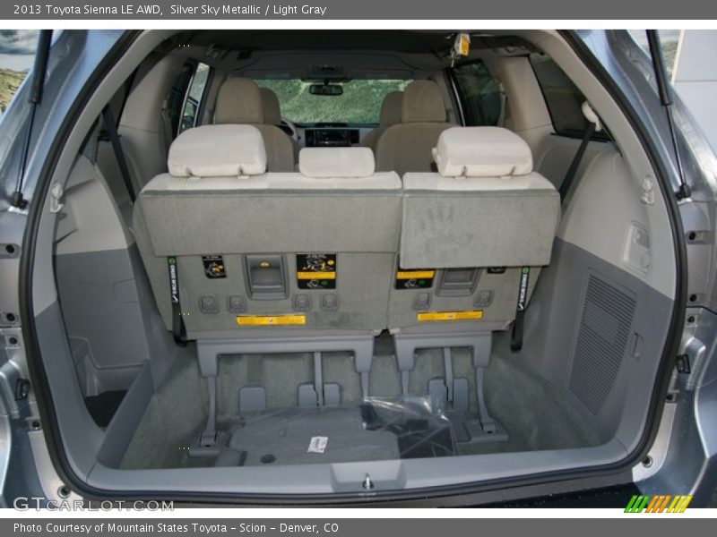 Silver Sky Metallic / Light Gray 2013 Toyota Sienna LE AWD