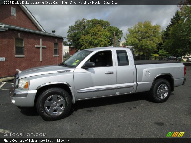  2005 Dakota Laramie Quad Cab Bright Silver Metallic