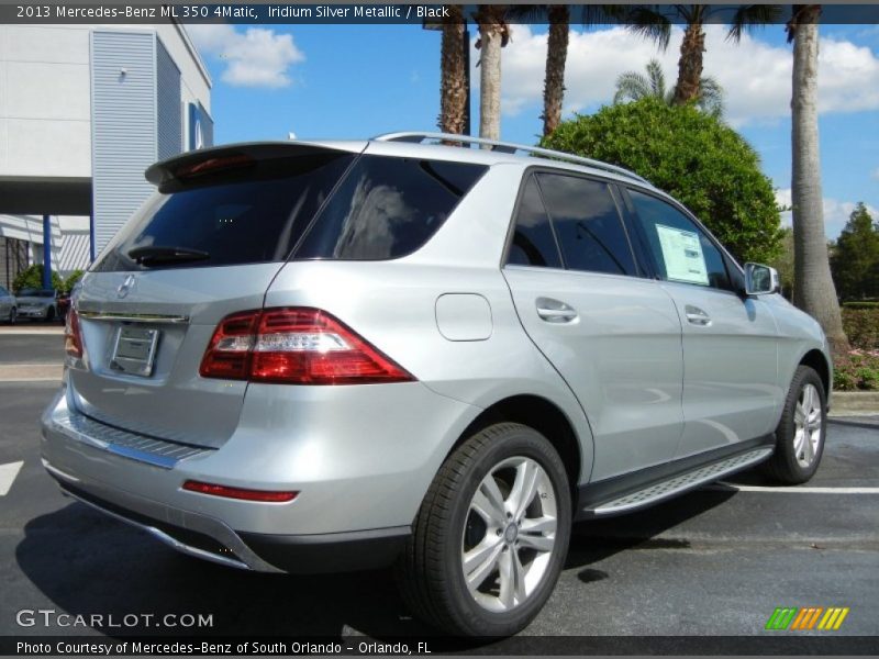 Iridium Silver Metallic / Black 2013 Mercedes-Benz ML 350 4Matic