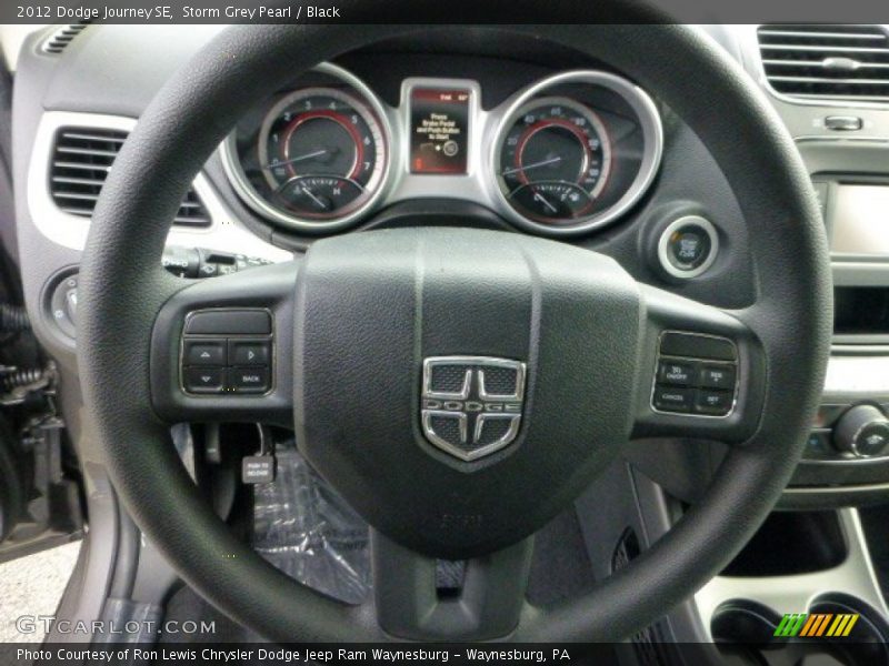 Storm Grey Pearl / Black 2012 Dodge Journey SE