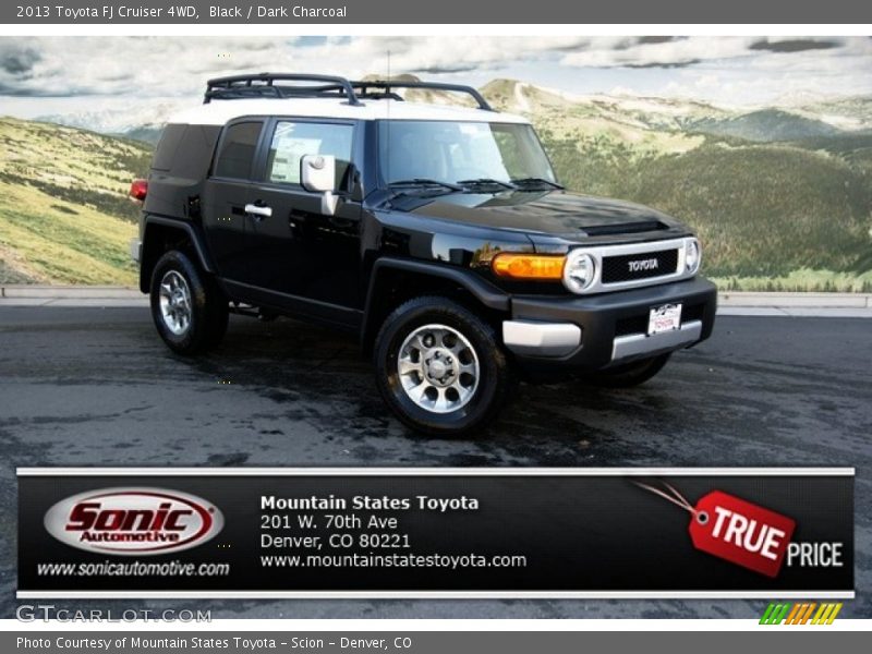 Black / Dark Charcoal 2013 Toyota FJ Cruiser 4WD