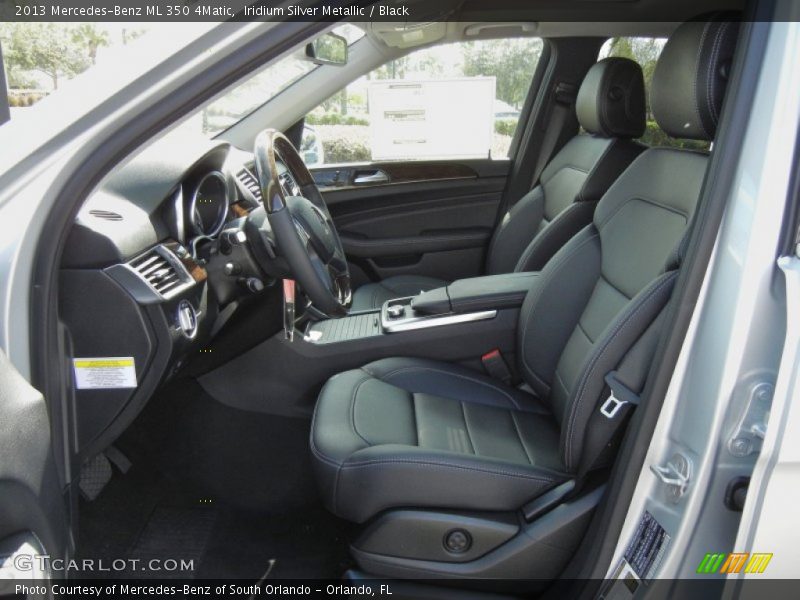 Iridium Silver Metallic / Black 2013 Mercedes-Benz ML 350 4Matic