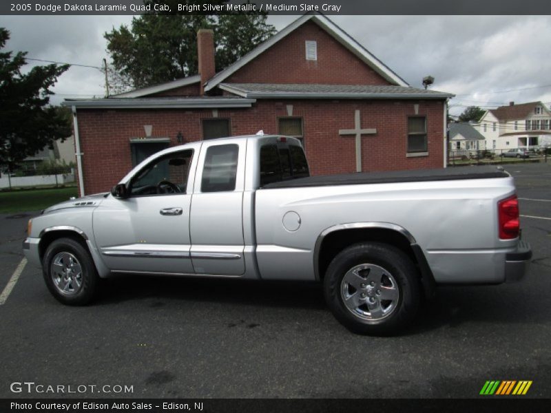 Bright Silver Metallic / Medium Slate Gray 2005 Dodge Dakota Laramie Quad Cab