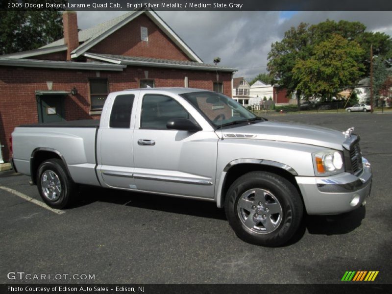 Bright Silver Metallic / Medium Slate Gray 2005 Dodge Dakota Laramie Quad Cab