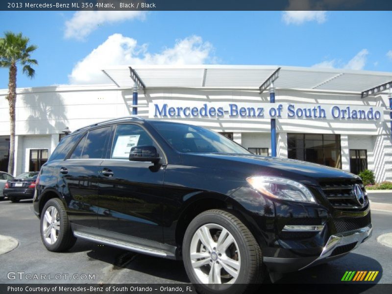 Black / Black 2013 Mercedes-Benz ML 350 4Matic