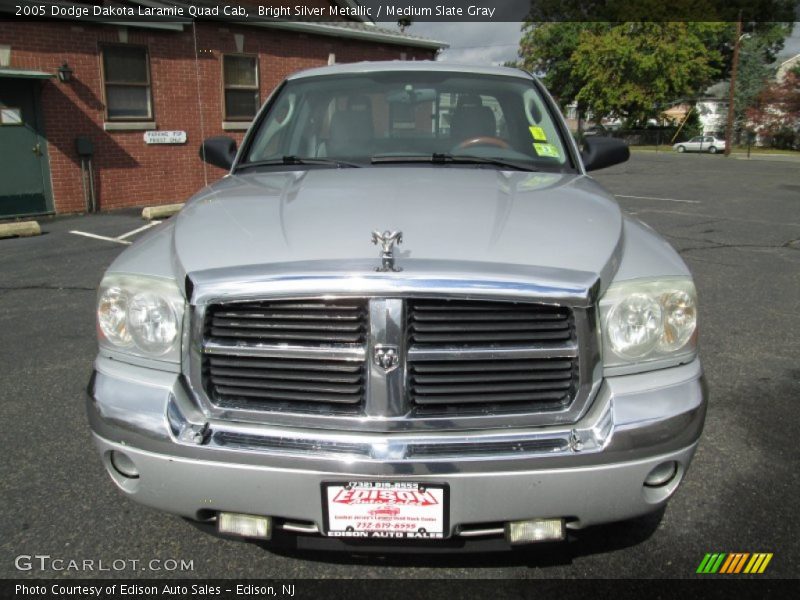Bright Silver Metallic / Medium Slate Gray 2005 Dodge Dakota Laramie Quad Cab