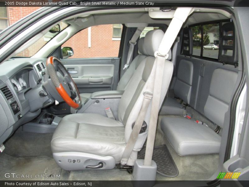 Bright Silver Metallic / Medium Slate Gray 2005 Dodge Dakota Laramie Quad Cab