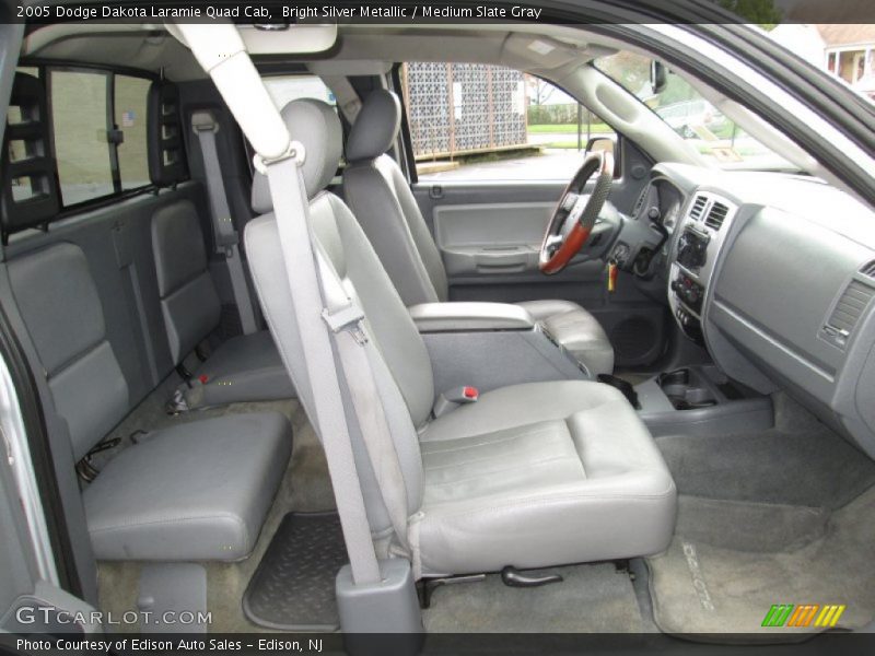 Bright Silver Metallic / Medium Slate Gray 2005 Dodge Dakota Laramie Quad Cab