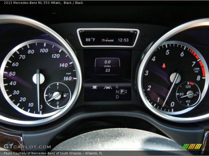 Black / Black 2013 Mercedes-Benz ML 350 4Matic