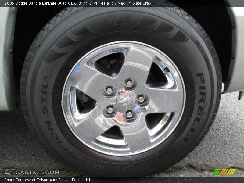Bright Silver Metallic / Medium Slate Gray 2005 Dodge Dakota Laramie Quad Cab